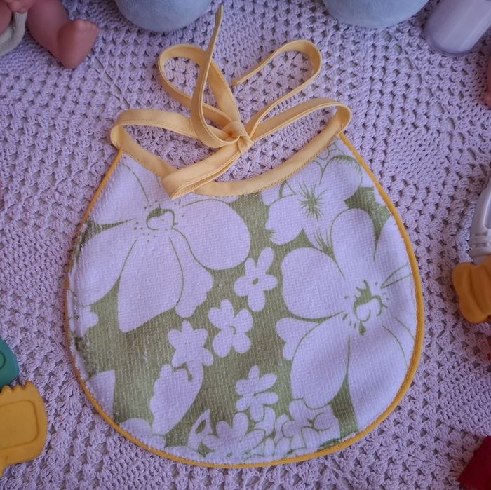 Śliniaczek dwustronny handmade. 100%bawełna. Nr. M-2-3 . Słonik