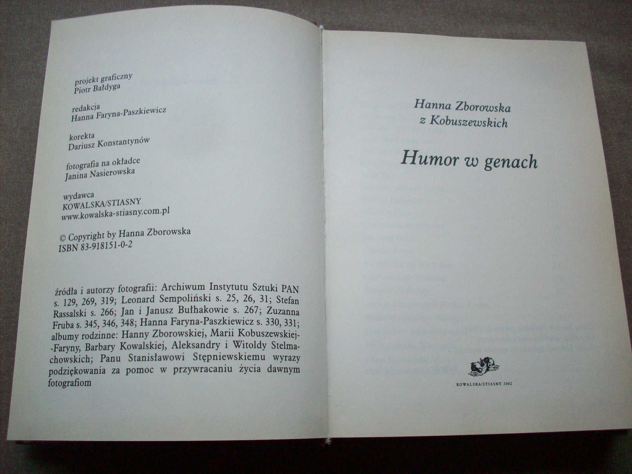 Humor w genach, H.Zborowska z Kobuszewskich, 2002.