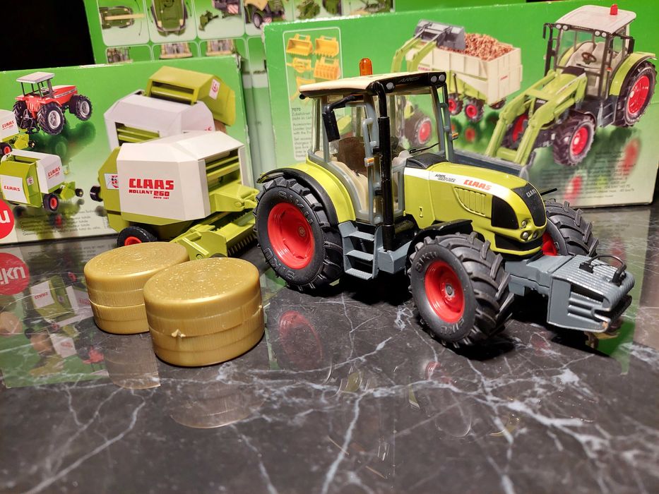 Siku Ciągnik Claas 697 ATZ Prasa Claas Rollant 250 1:32