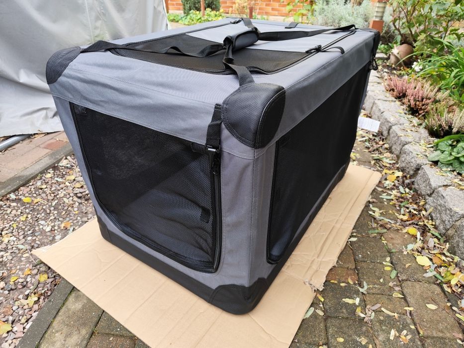 Materiałowy transporter dla psów, kojec 91x62x59 cm używany