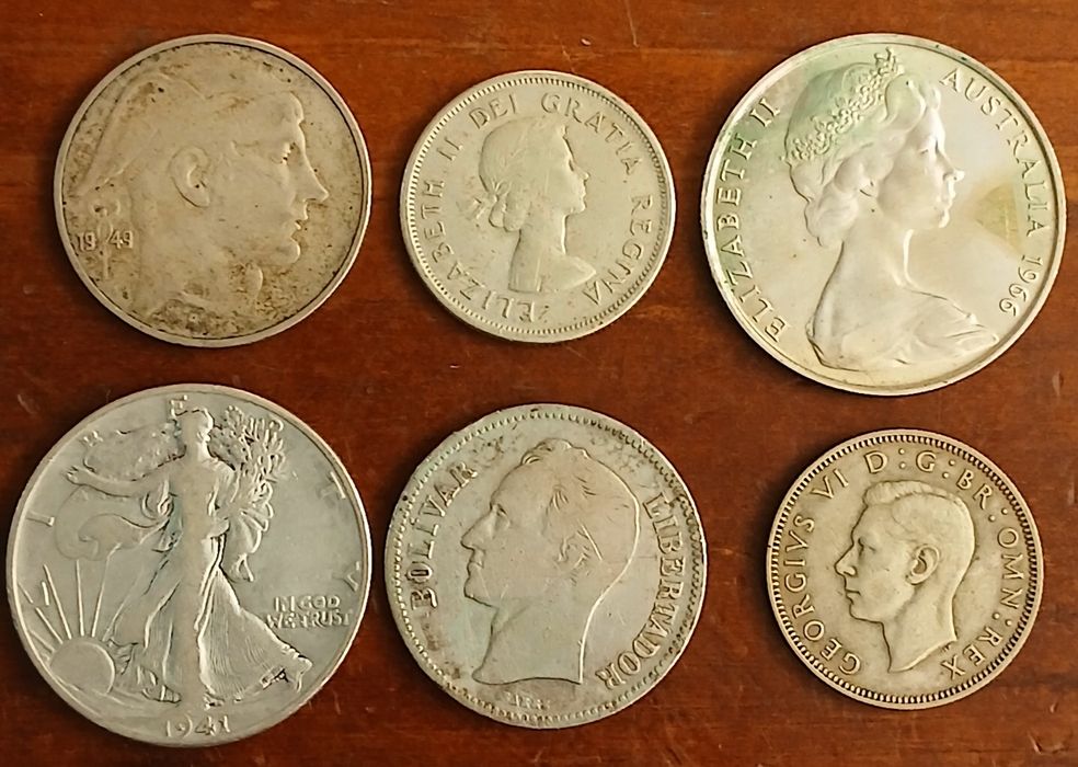 Moedas estrangeiras antigas