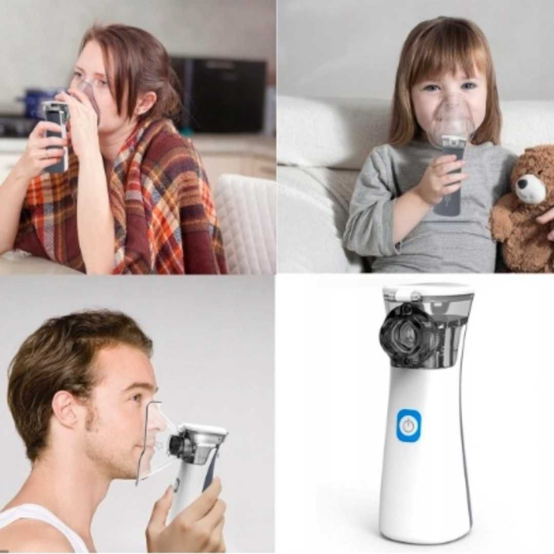 Inhalator nebulizator siateczkowy przenośny dla dzieci dorosłych cichy