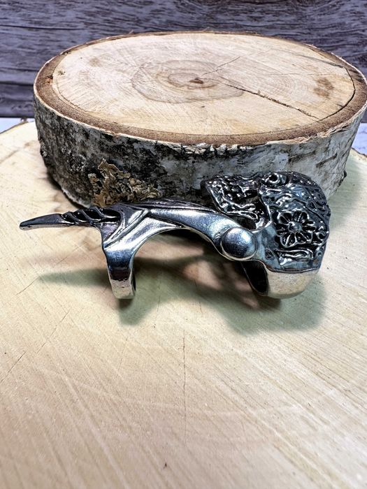 Pierścień z pazurem Czaszka Skull Punk Rock Czacha Death