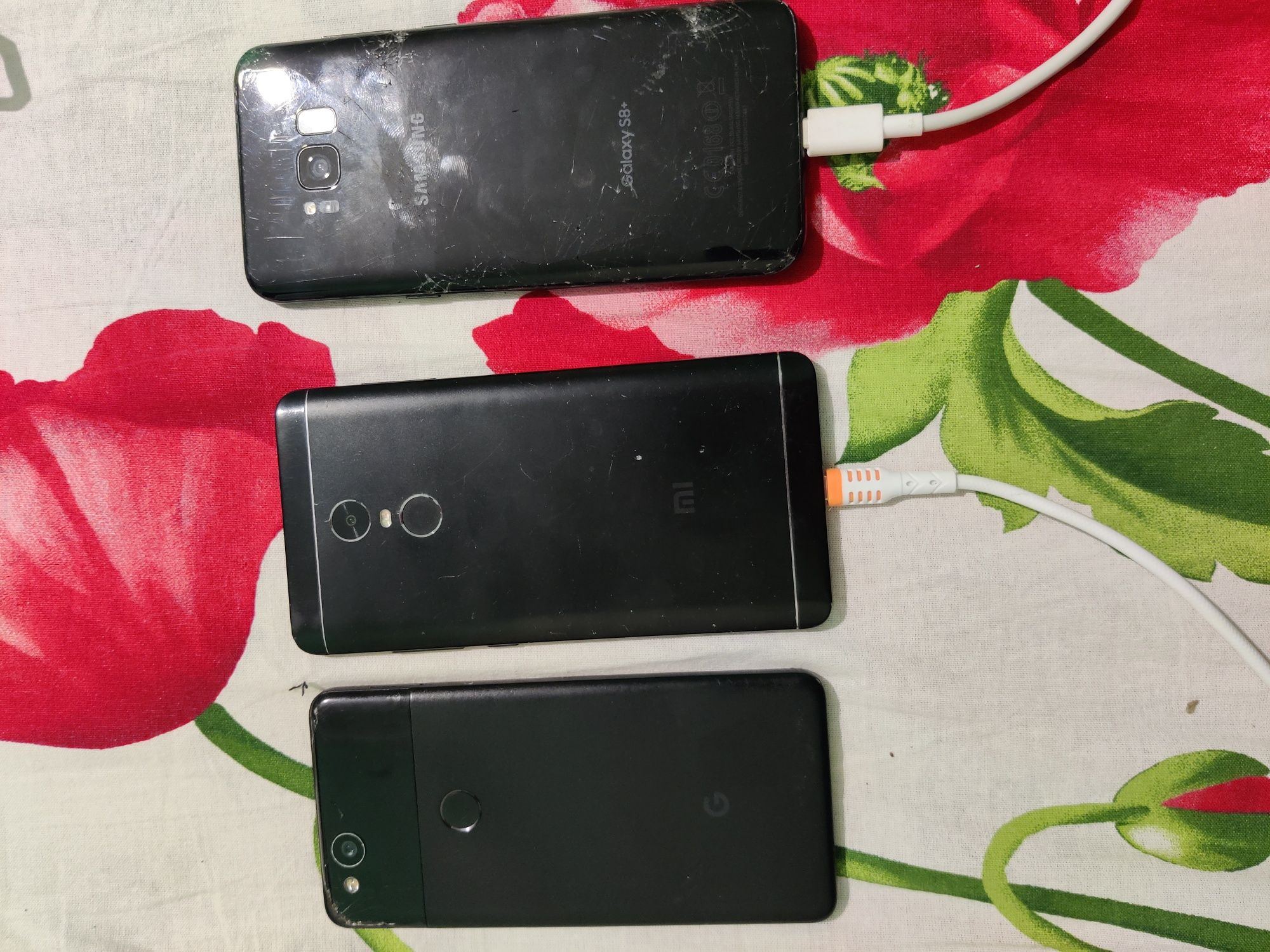 Pixel 2 Samsung 8+ Redmi not 4x