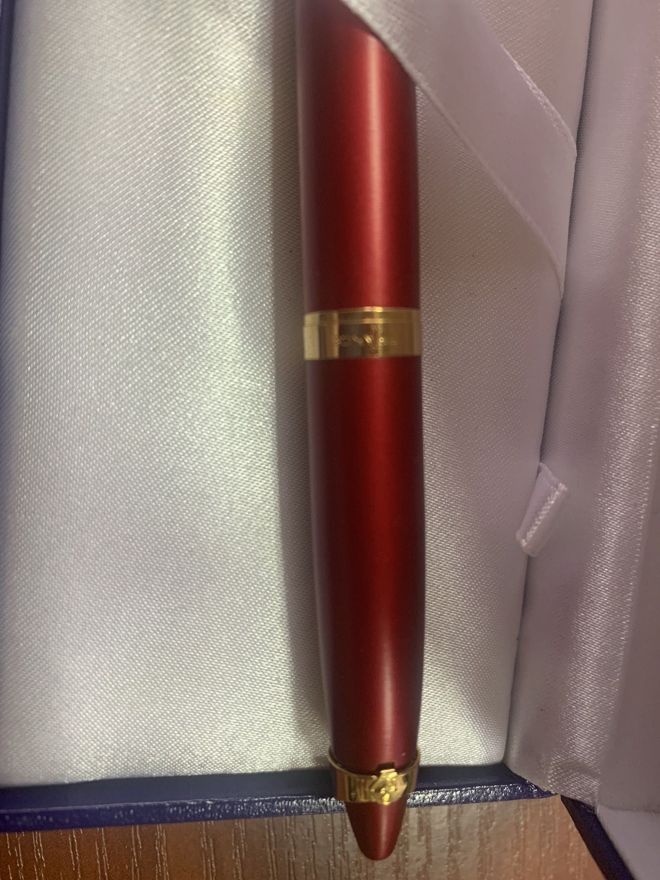 Пір'яна(перьевая) ручка Waterman Exception Slim Red.Перо золото 18К