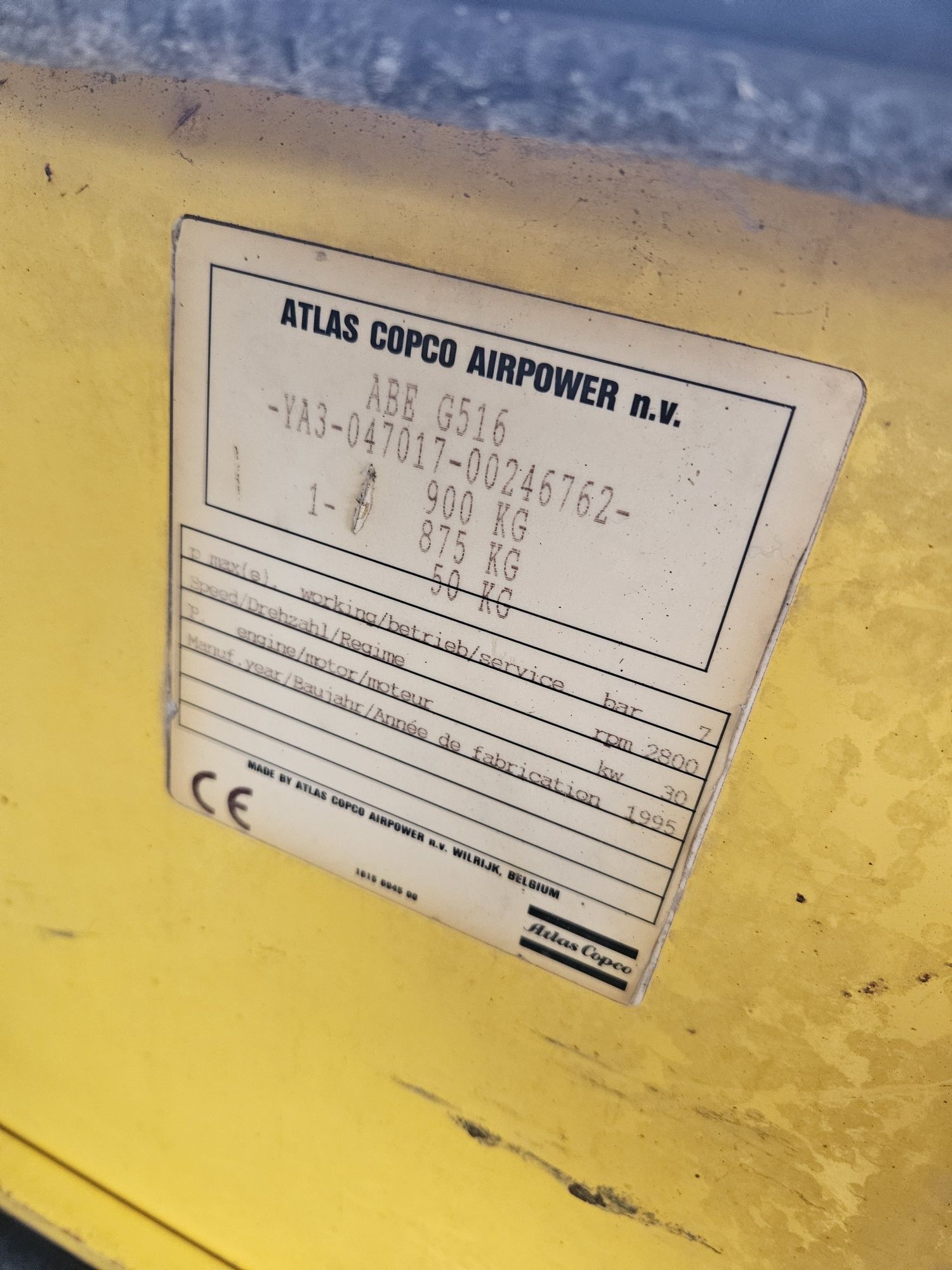 Kompresor srubowy atlas copco xas65 piaskarka 200l komnino piaskowanie
