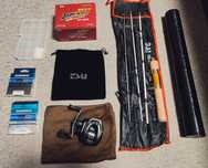 Кастинговый ультра лайт комплект Tsurinoya Dark Wolf Ultra KF 50SL