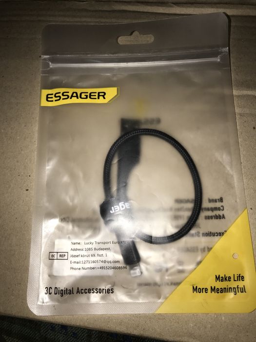 Кабель Essager USB Lightning провод для Apple