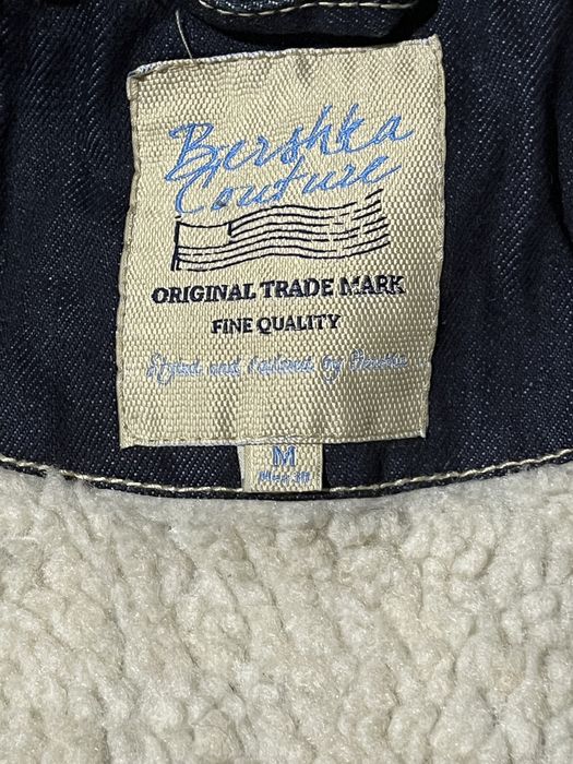 Casaco de ganga cardado