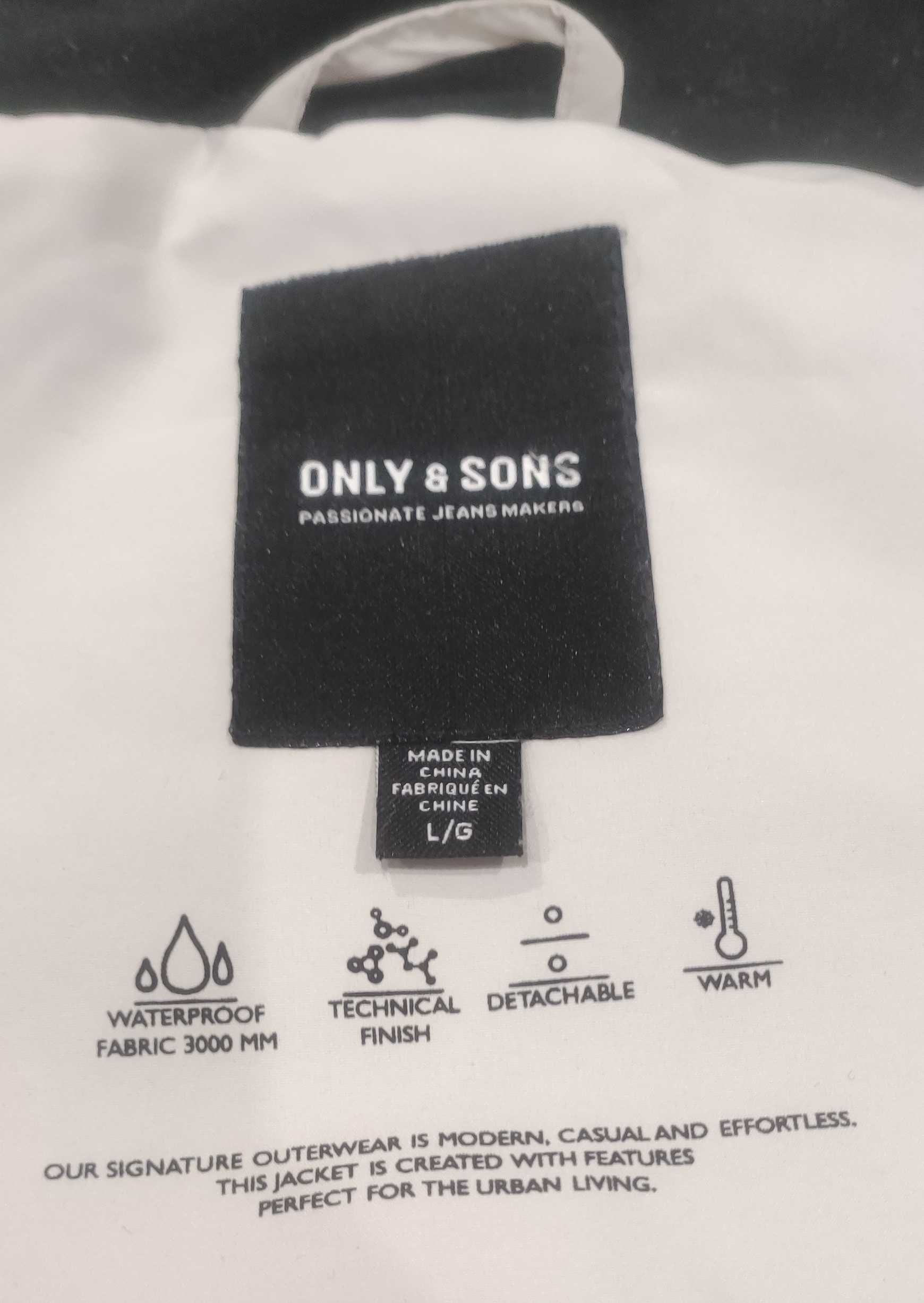 ONLY & SONS
Kurtka puchowa Szary Regular Fit NOWA roz L/G