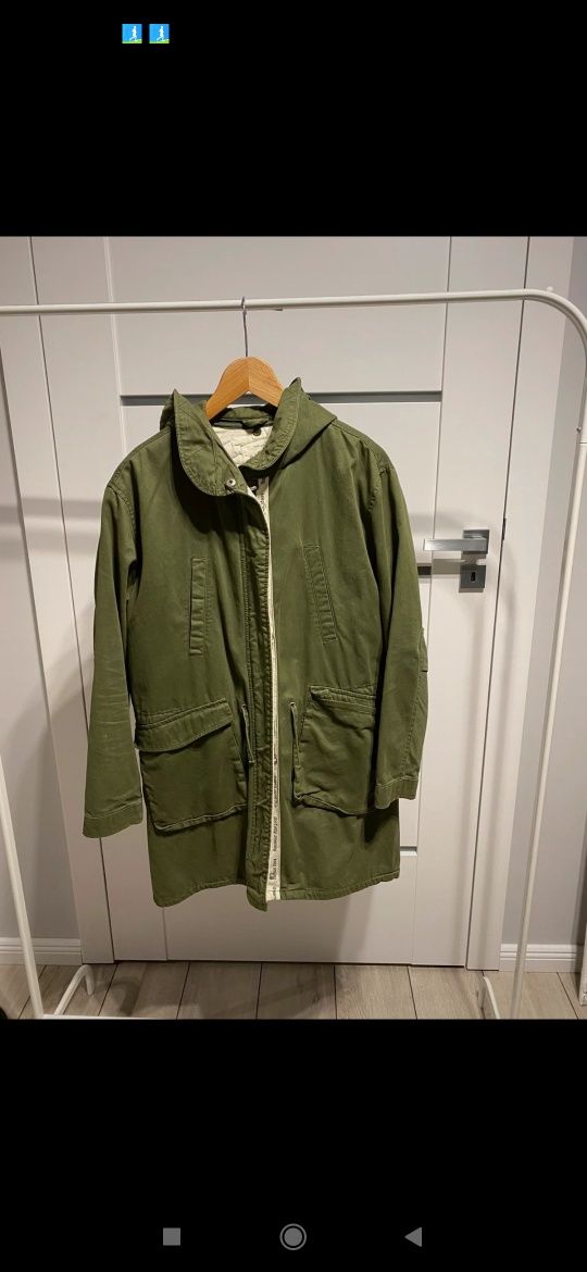 Zara parka z podpinką 2 w1 r.164 cm