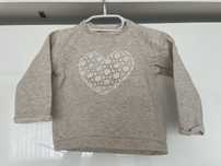 Bluza Zara rozmiar 98 beżowa