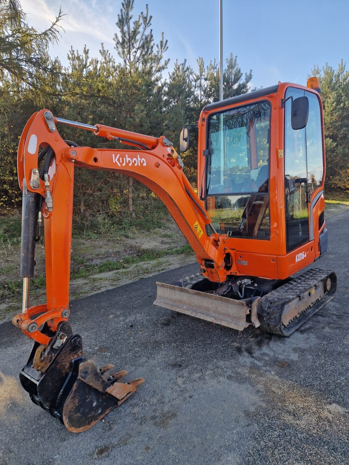 Kubota KX016-4 minikoparka gąsienicowa, rok 2015