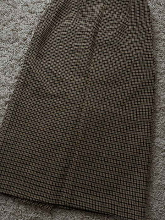 Шерстянная очень теплая юбка в клетку