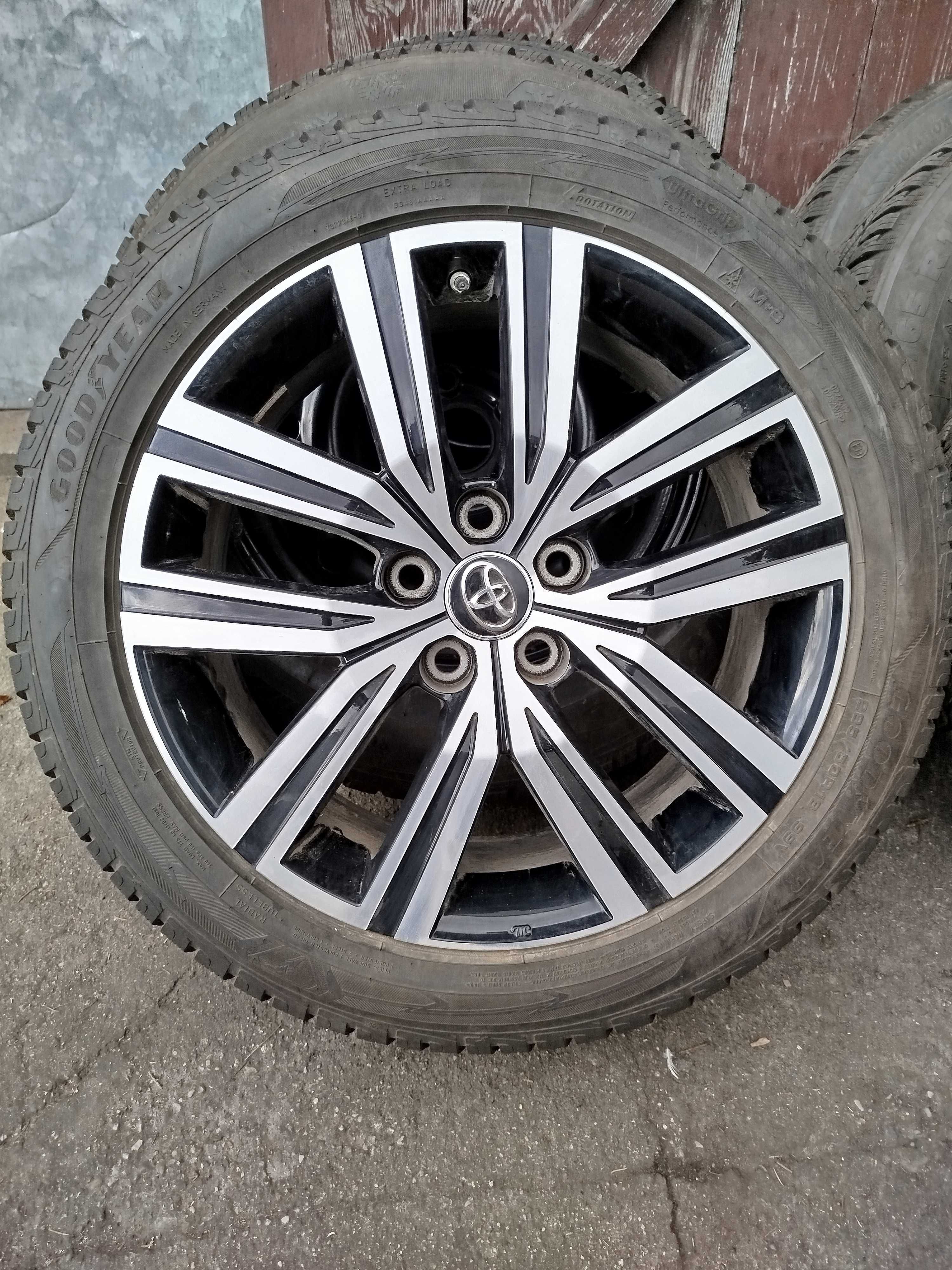 Kola Felgi opony Toyota Corolla Cross 225/50r18 ZIMA 8mm Goodyear 2023