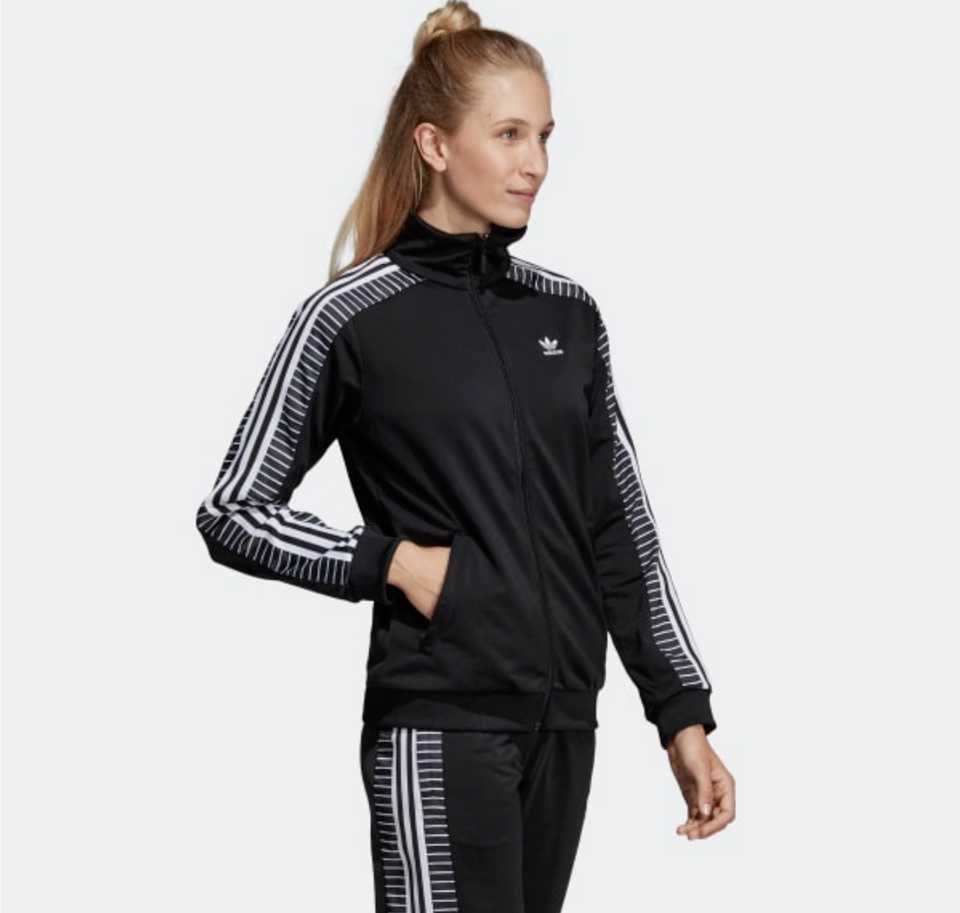 Adidas czarna bluza na zamek 42 xl