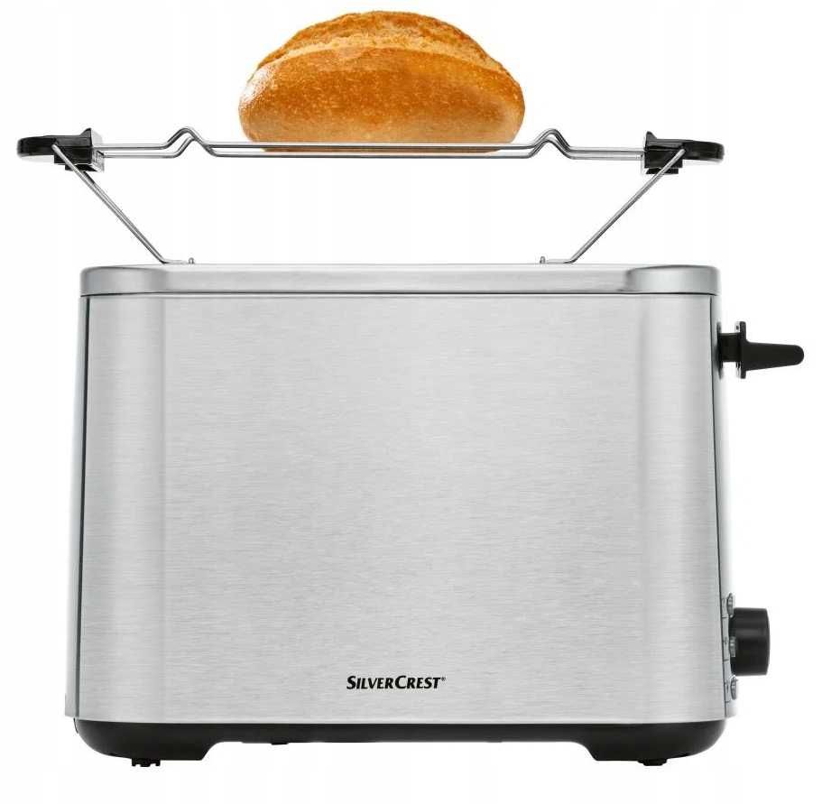 Toster SilverCrest STE 850 E1 srebrny szary 850 W