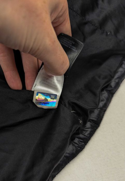 The North Face czarna kurtka płaszcz puchowy M logo