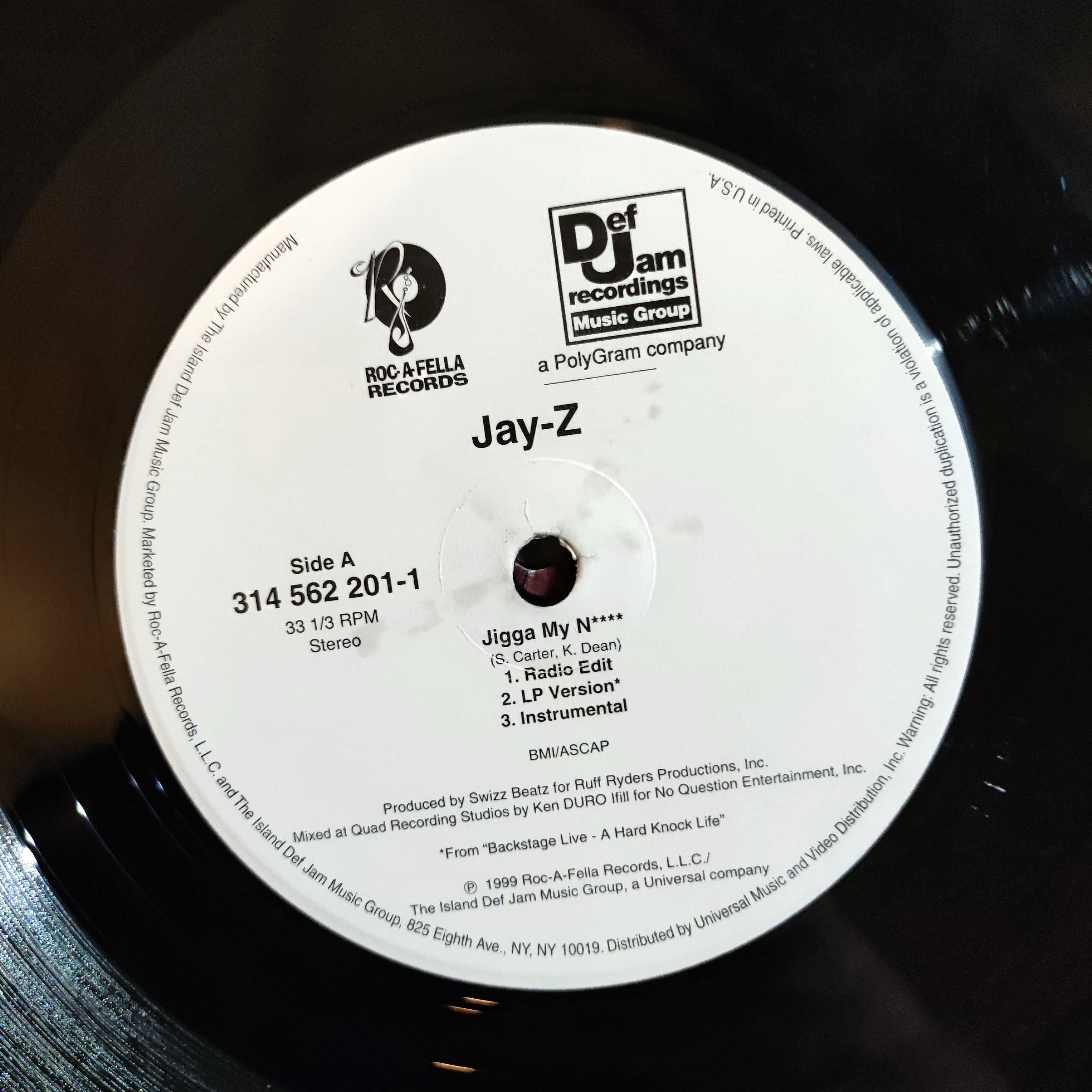 JAY-Z - Jigga My N* *** (1999r Roc-A-Fella) LP 12" winyl