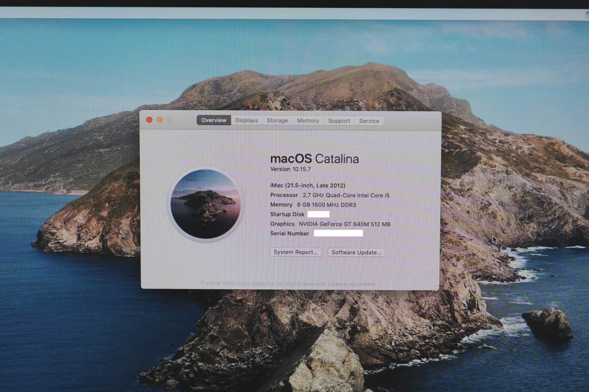 iMac 21.5" (2012) | i5 2.7GHz | 8GB RAM | HD 1TB