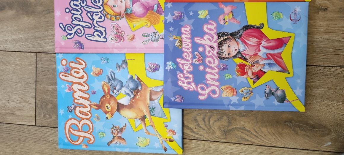 Nowe Piękne książki królewna Śnieżka, kopciuszek bambi i inne