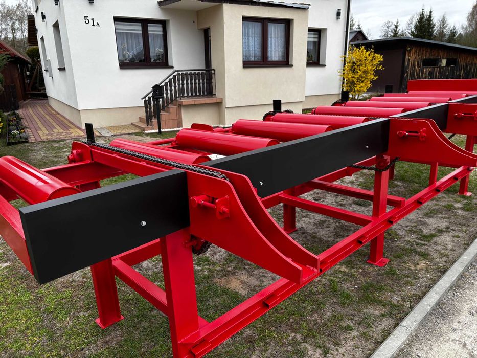 Podajnik Rolowy z zrzutem bocznym  stół rolkowy Vravor Mebor Trak-Met