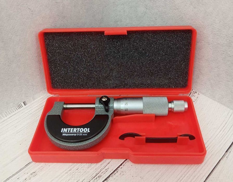 Микрометр 0-25 мм INTERTOOL MT-3041