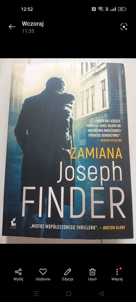 Joseph Finder Zamiana