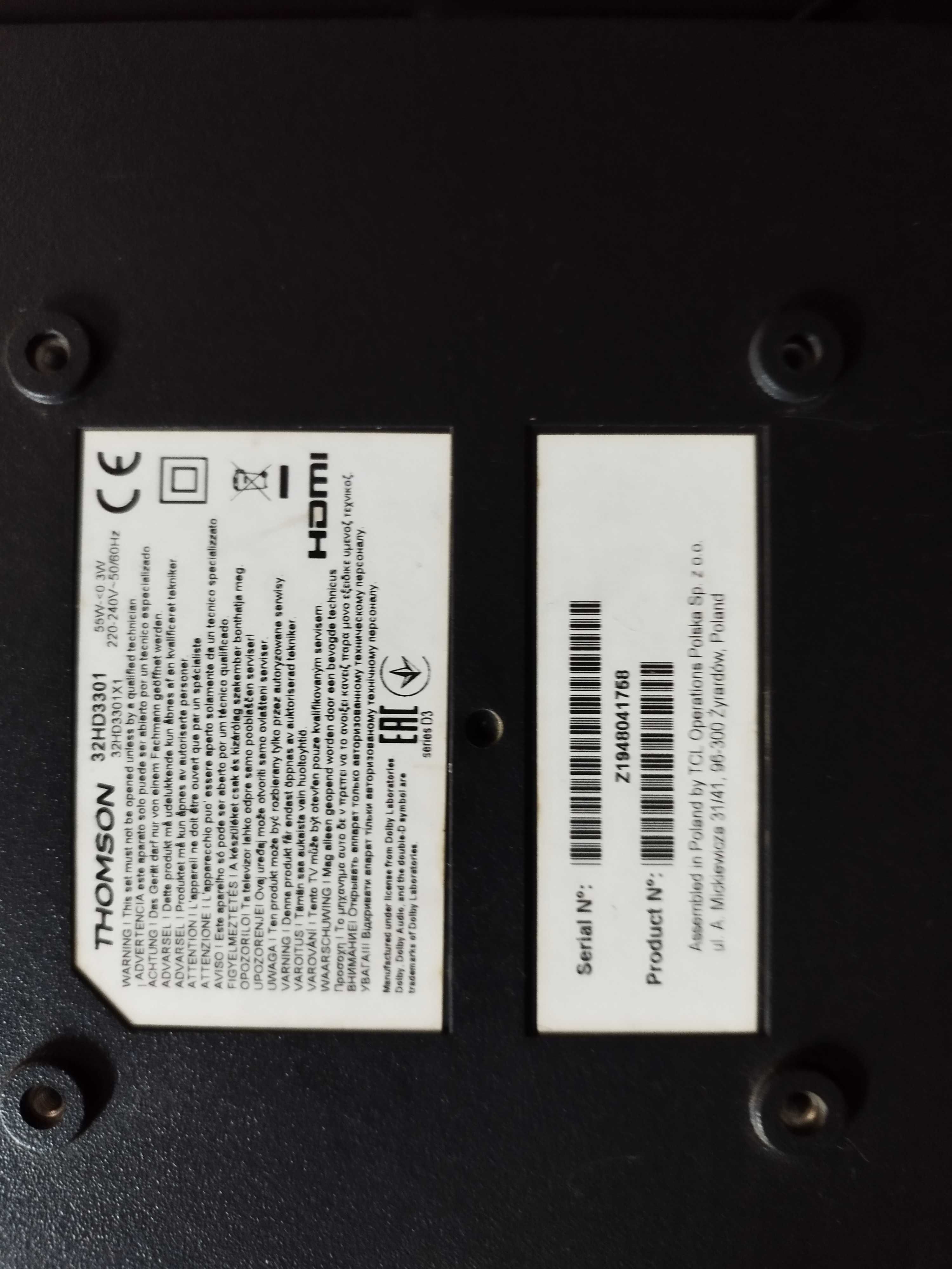 Tv thomson para peças