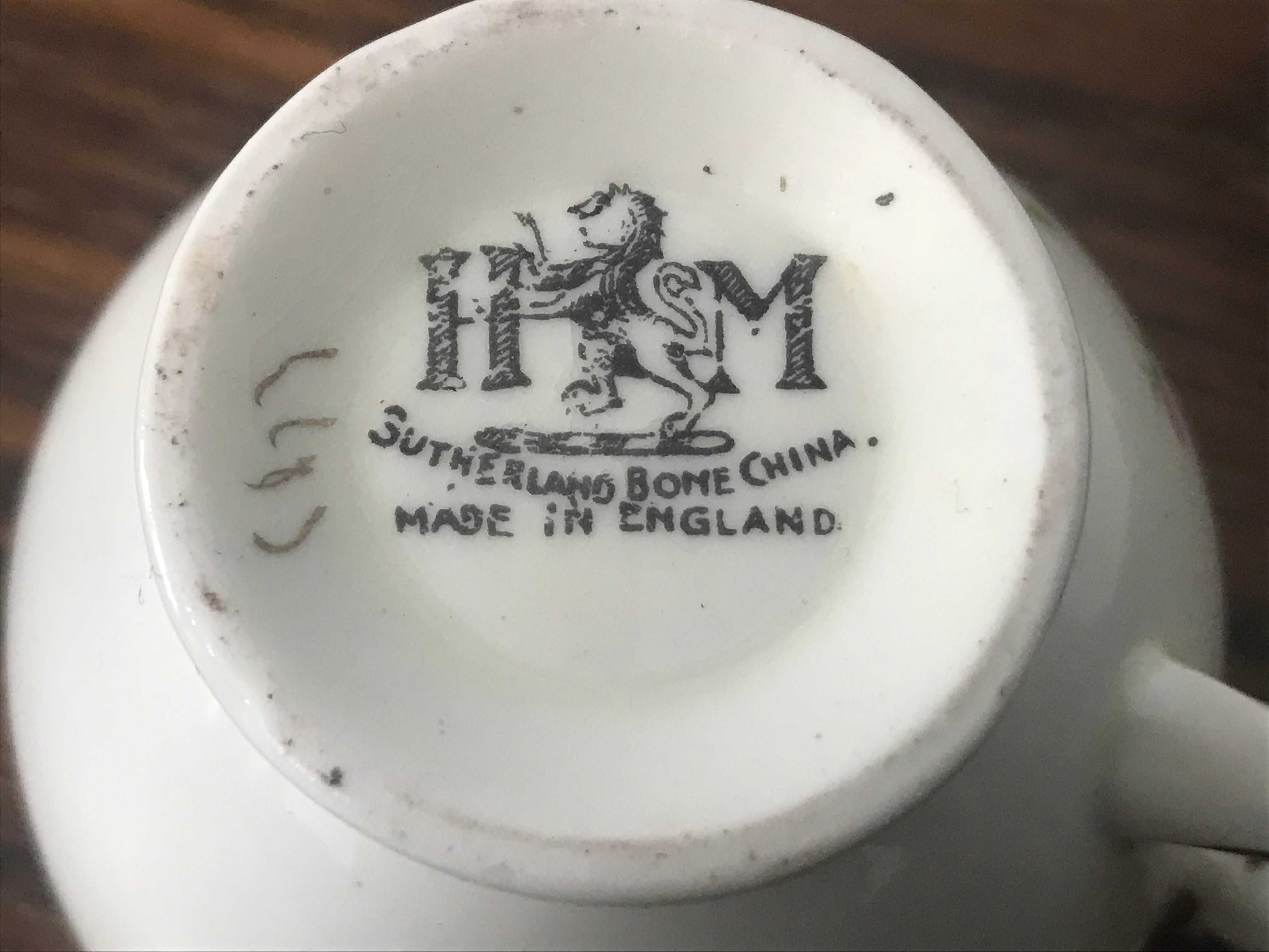 filiżanka porcelanowa HM sutherland bone china vintage prl