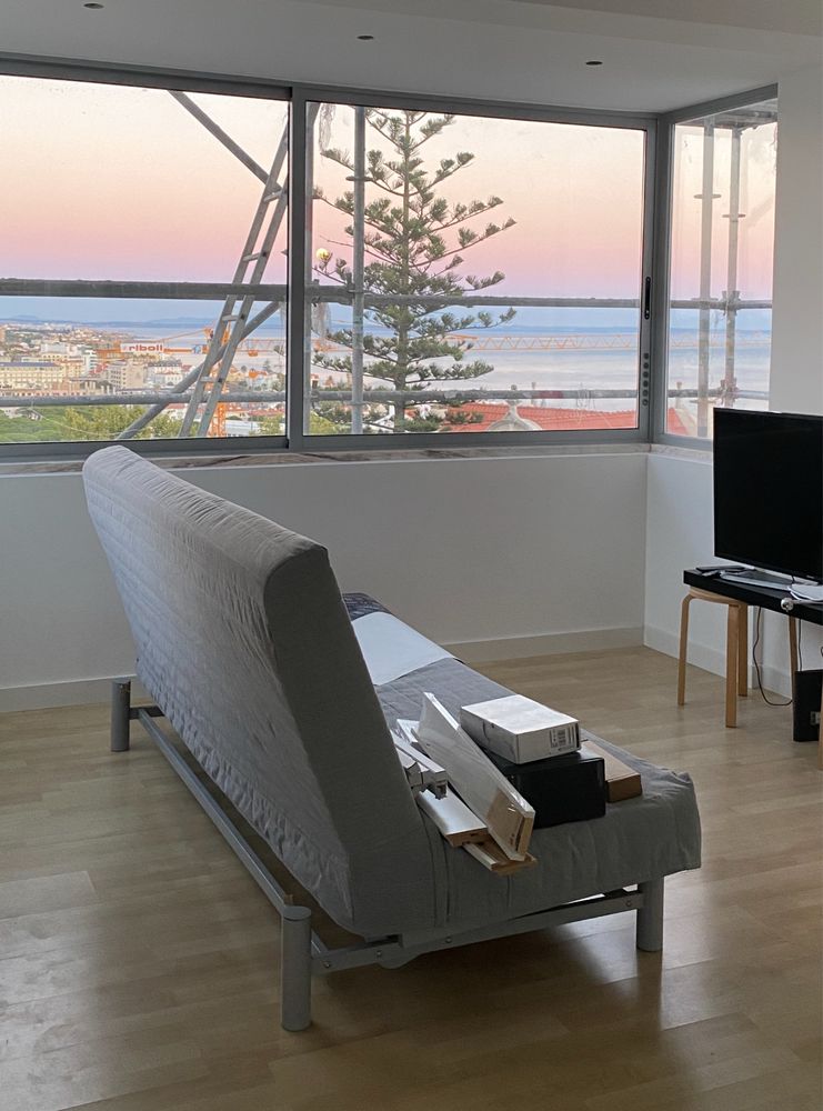 Sofá-cama IKEA em cinza - 2m