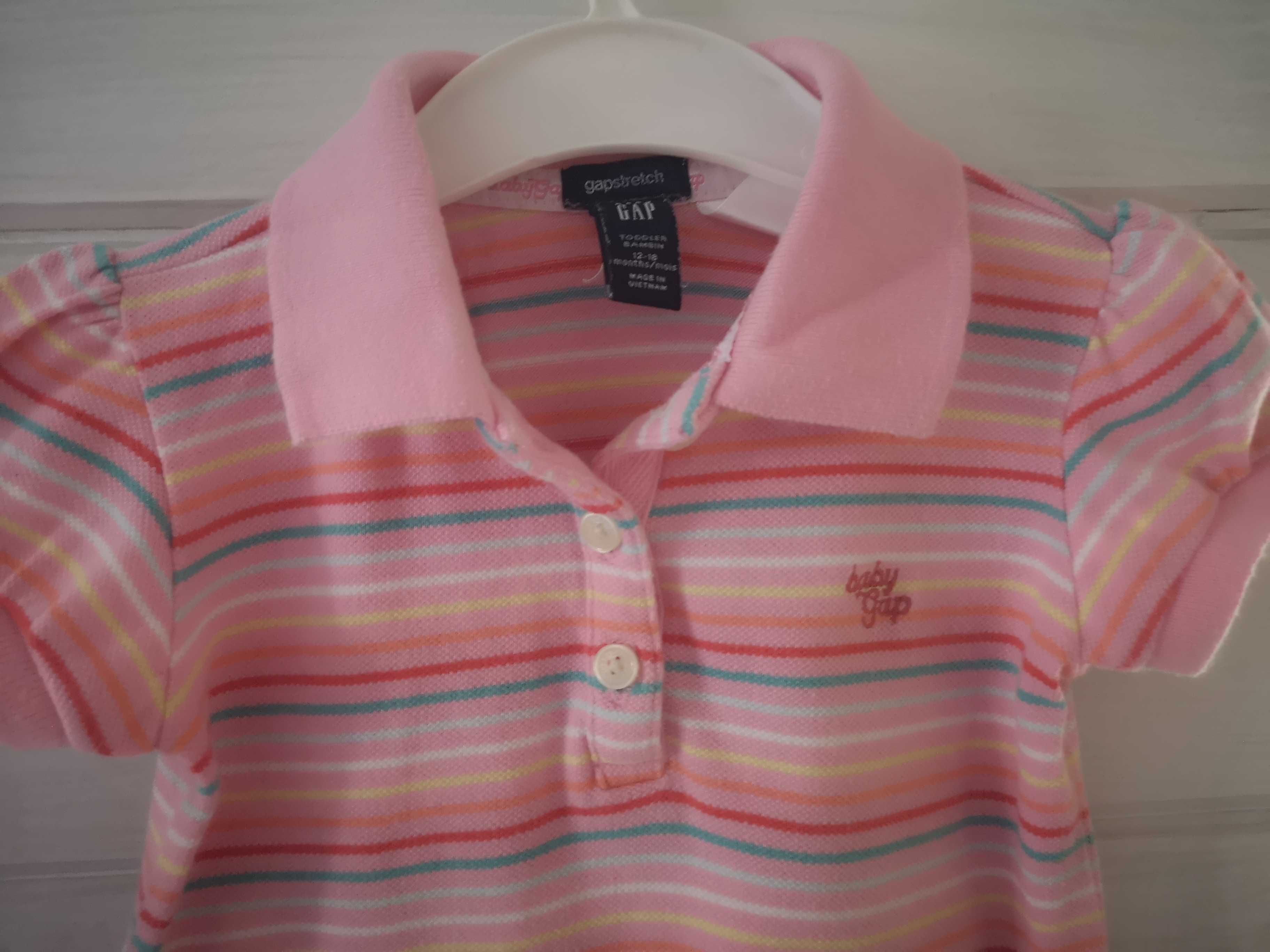 Gap- sliczna koszulka polo-  12-18 m-cy