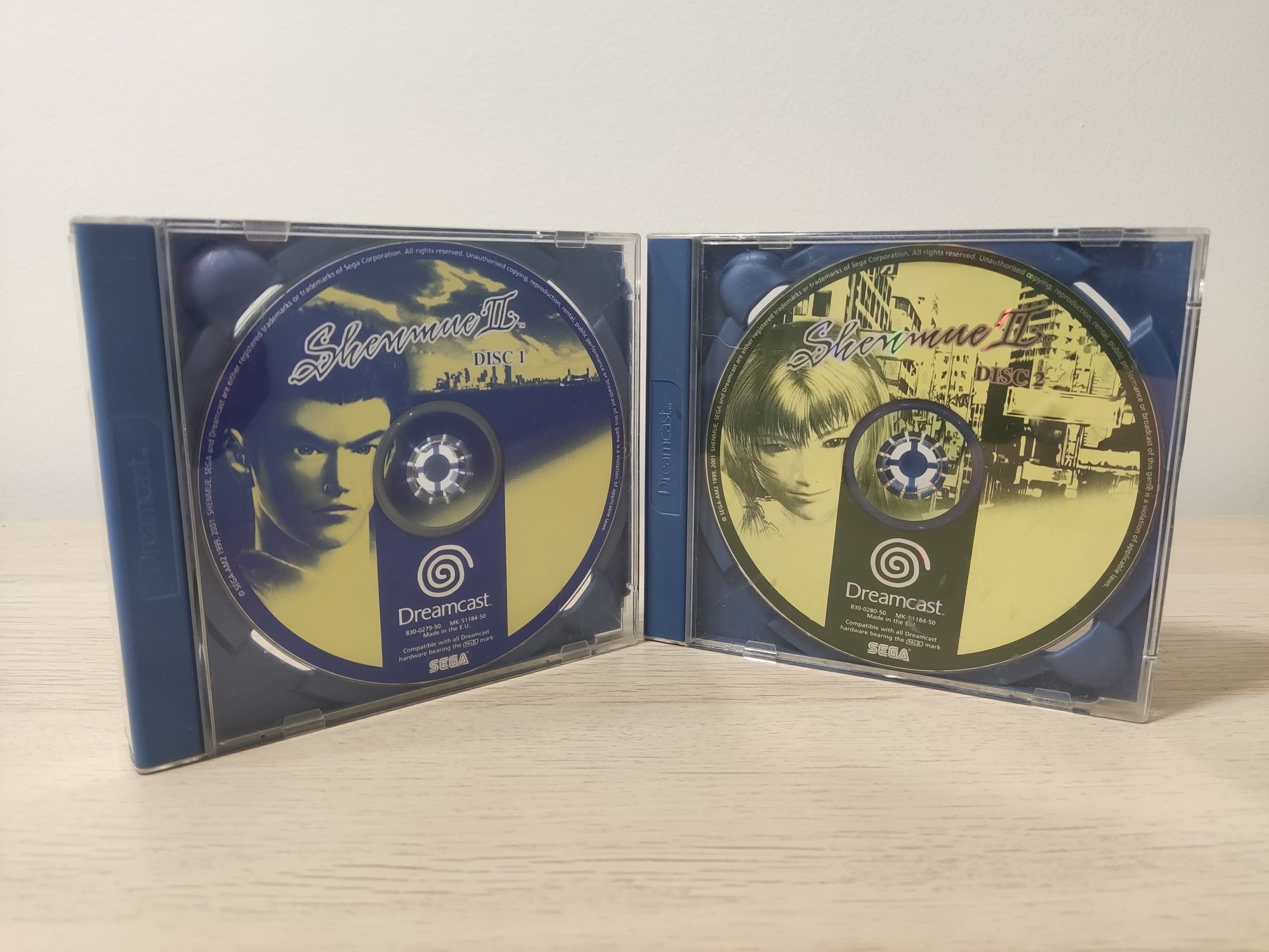 Shenmue ll 2 Dreamcast sem capas e manuais