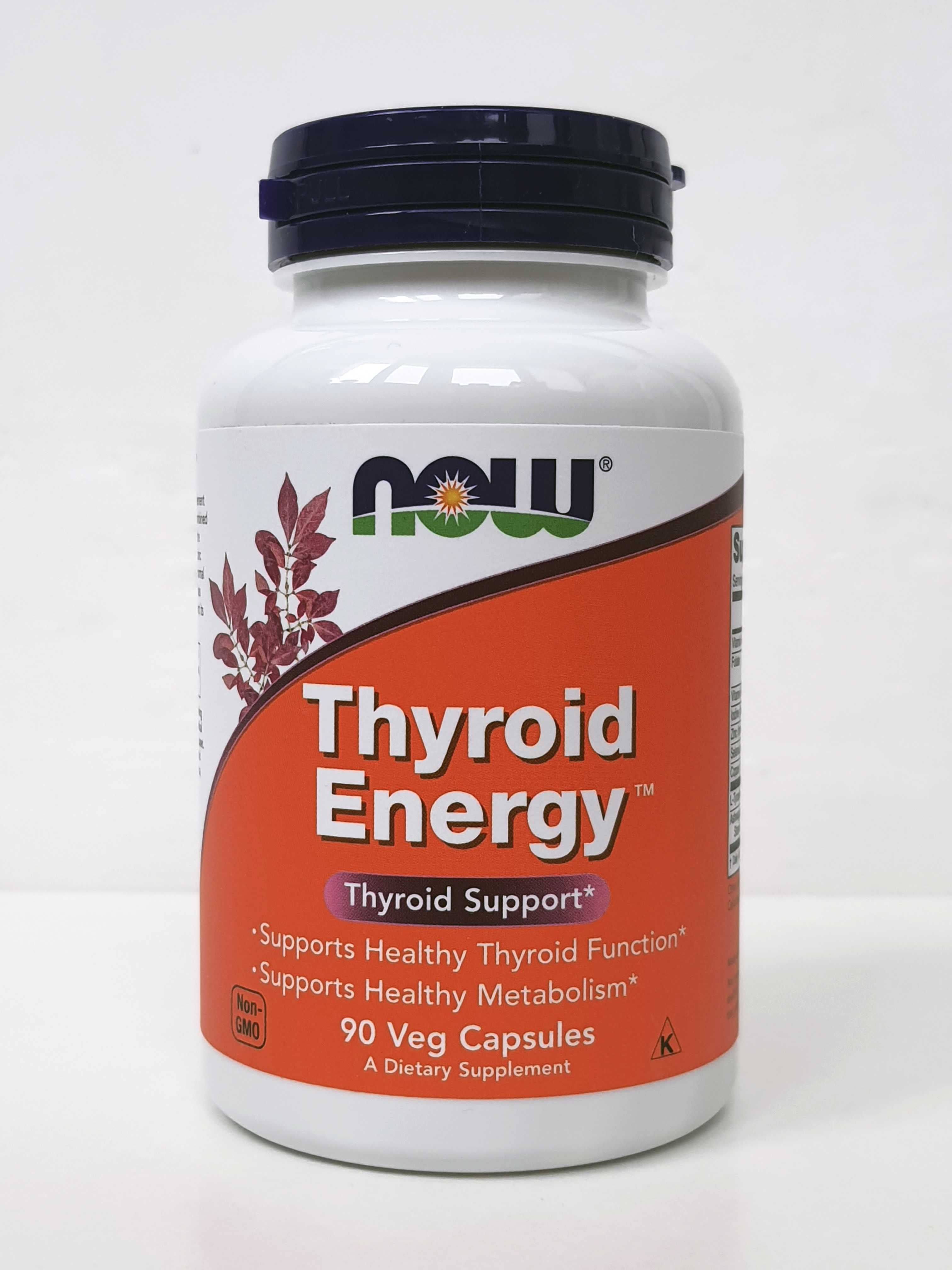 Підтримка щитовидної залози Now Foods Thyroid Energy, 90 капсул