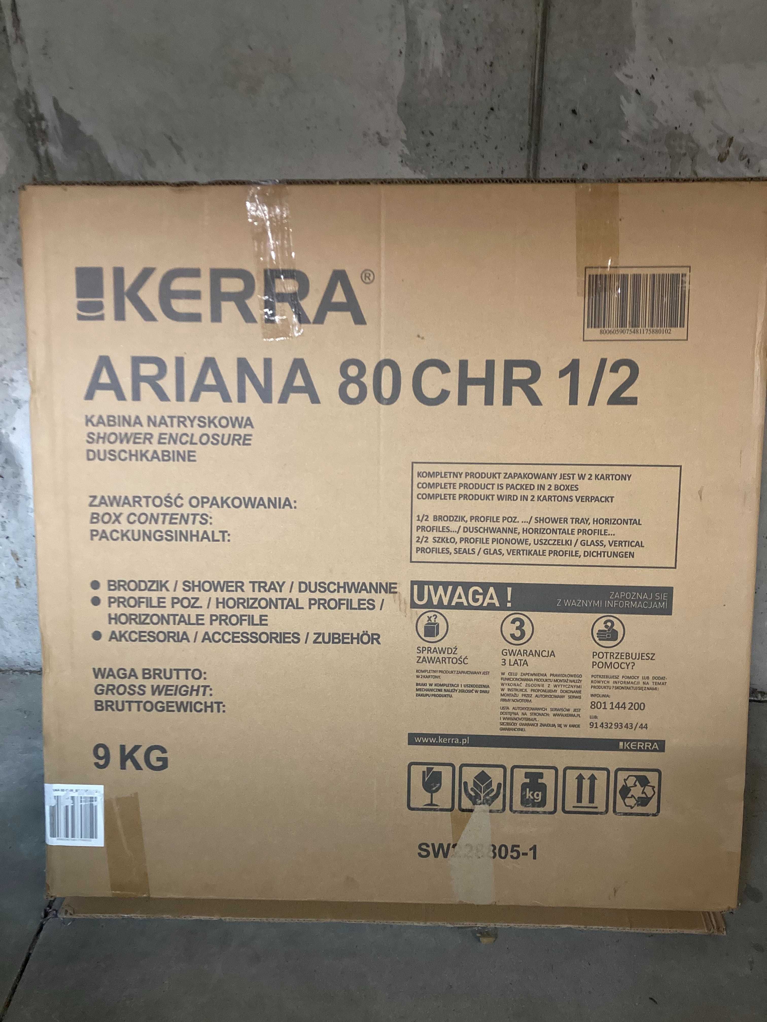 Brodzik kabiny prysznicowej KERRA ARIANA 80 CHR