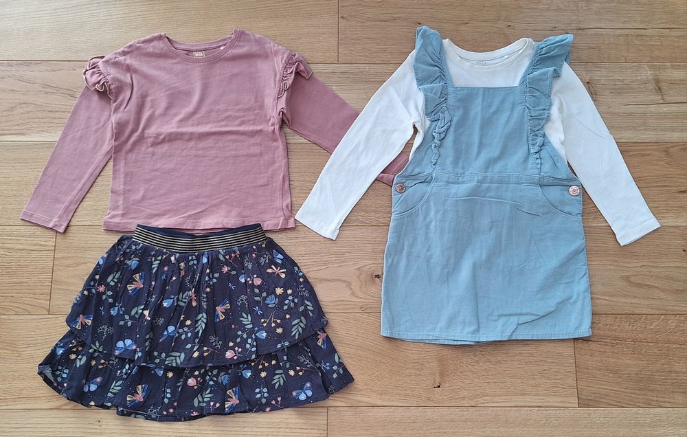 Paka ubranek r 110 Reserved Cool Clubl dres bluzy spodnie spódnice