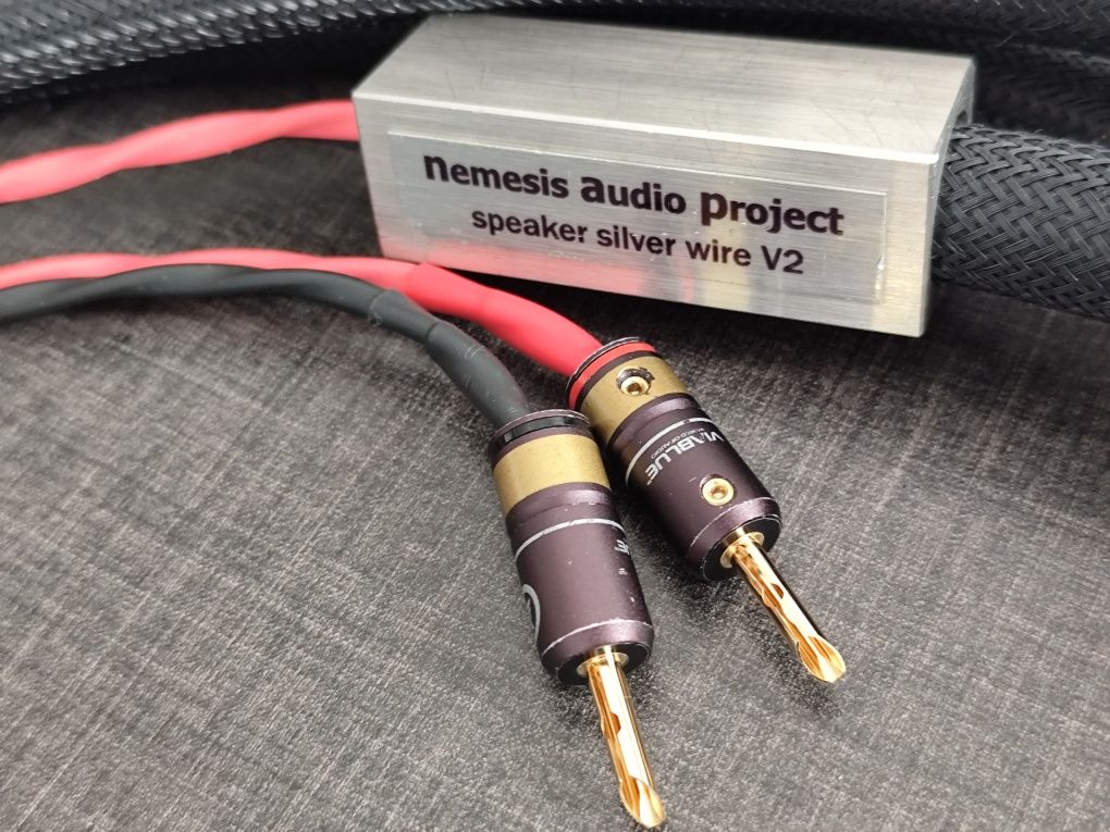 Nemesis audio project speaker silver wire v2 -2x3m, głośnikowy rarytas