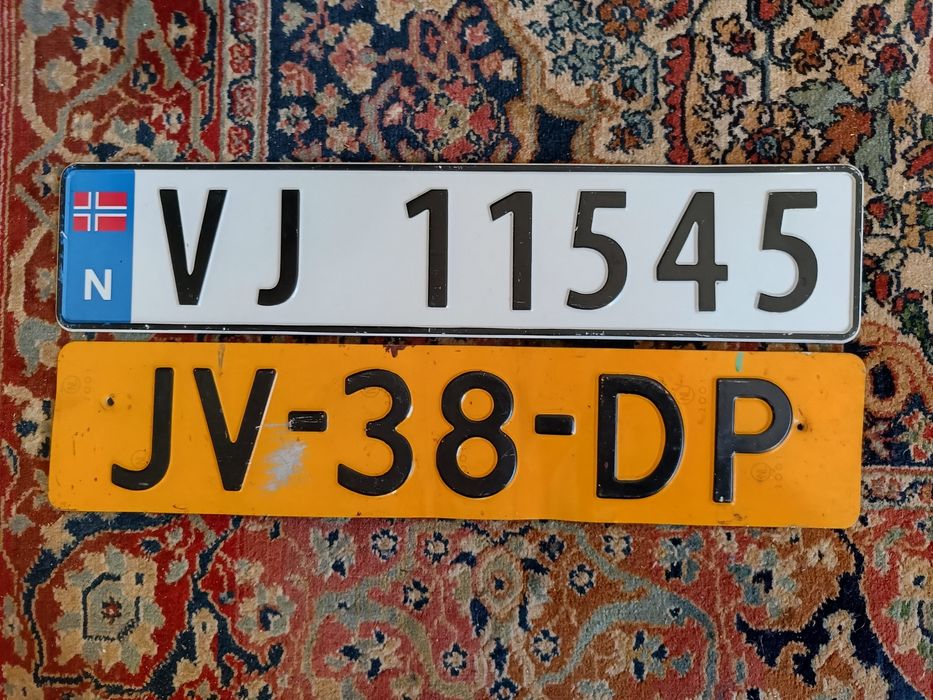 Tablice rejestracyjne kolekcjonerskie Norwegia Holandia