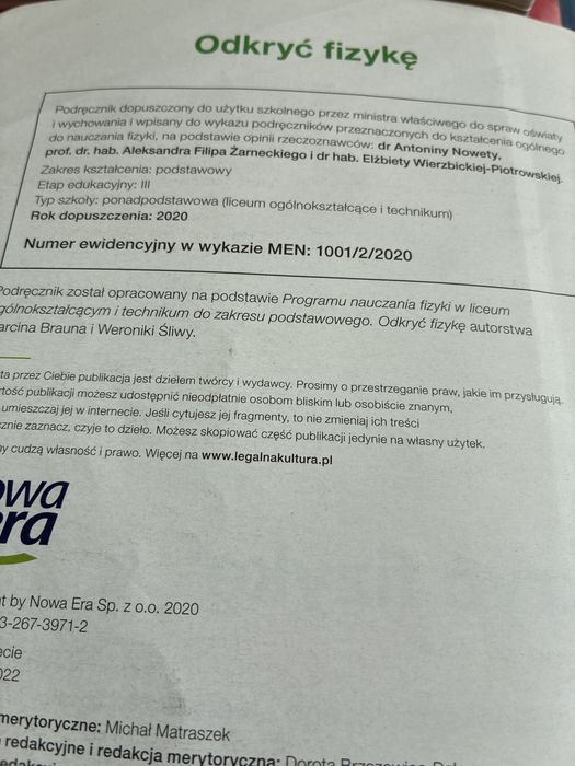 Odkryc fizyke 2 zakres podstawowy