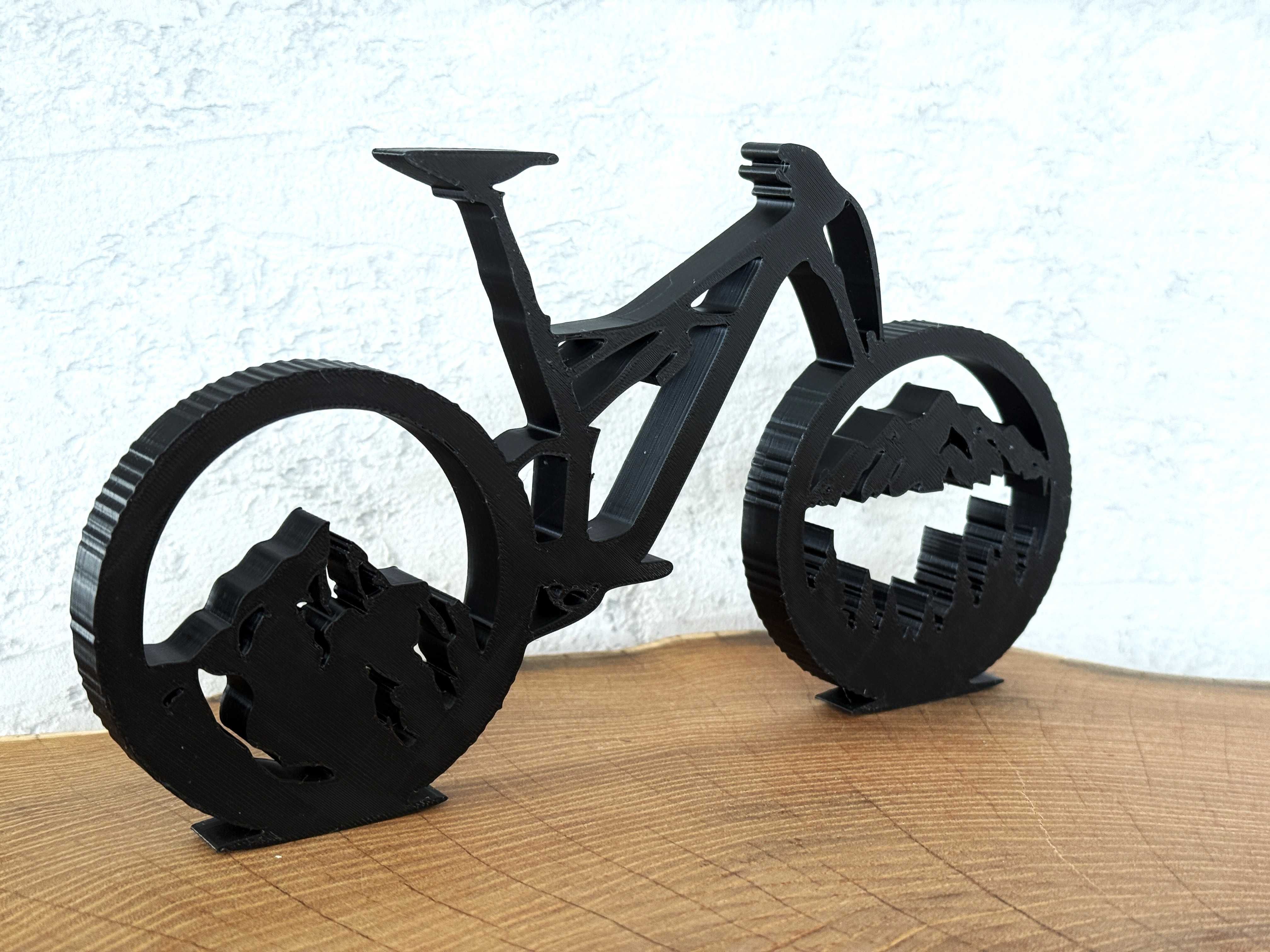 Ozdoba na biurko, półkę rower MTB górski klimat -Druk3D, gadżet
