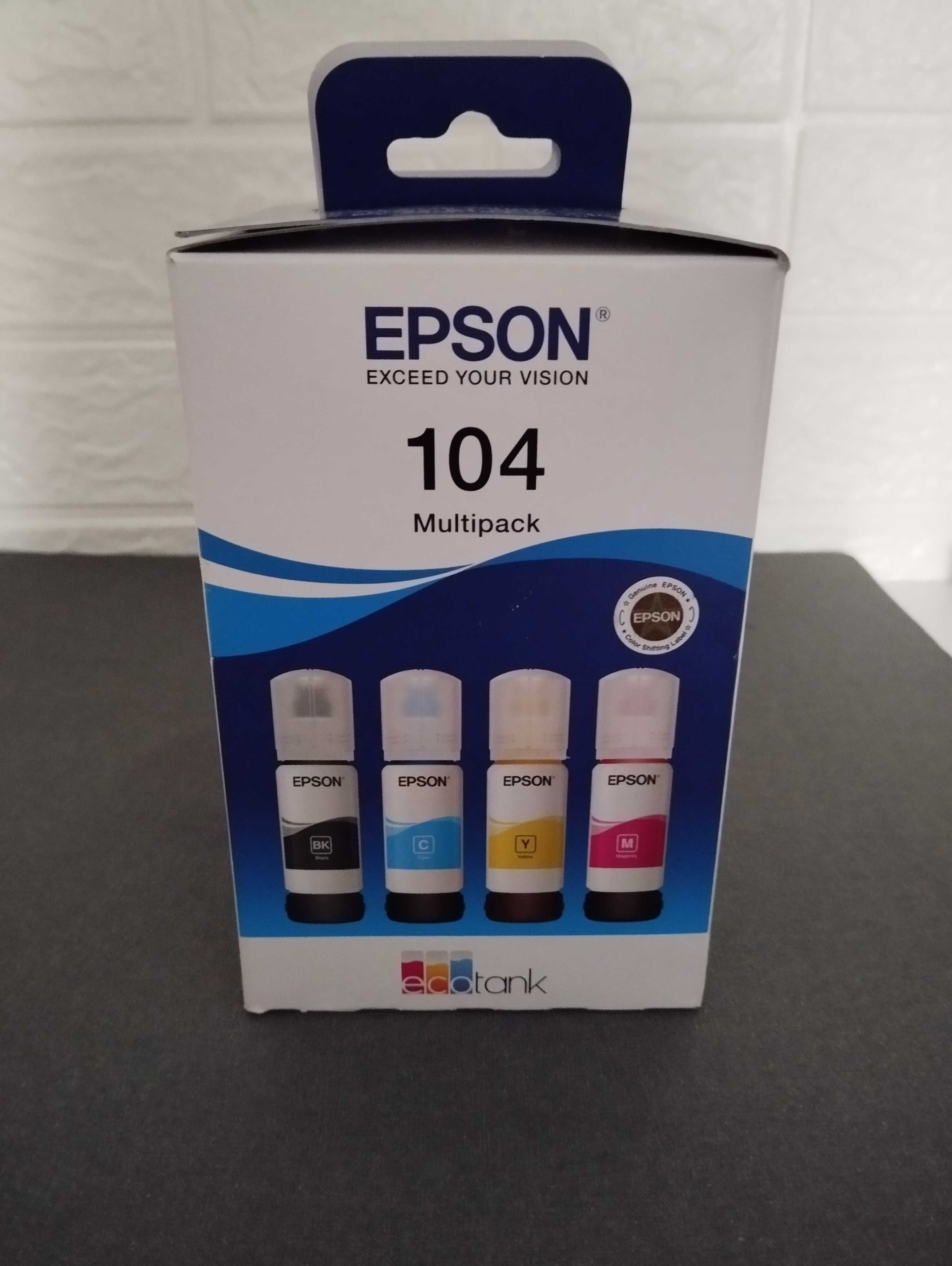 Tinteiros Epson 104 Originais, Novos em Caixa Selada