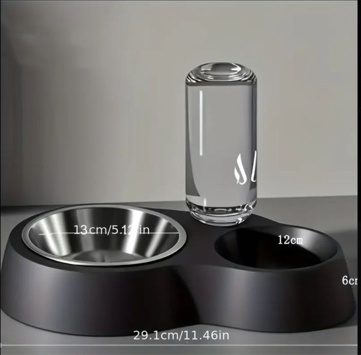 Миска тарелка для котов / собак поилка нержавеющая сталь