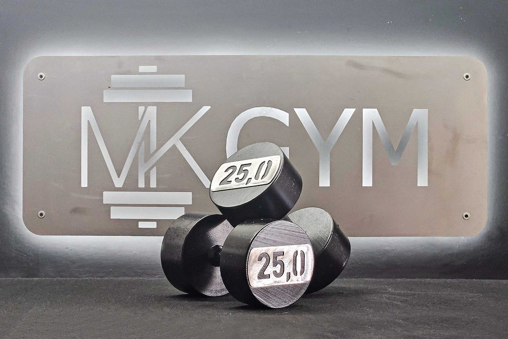 Hantle premium na siłownię 2x 25kg  (zawiera 23% VAT)