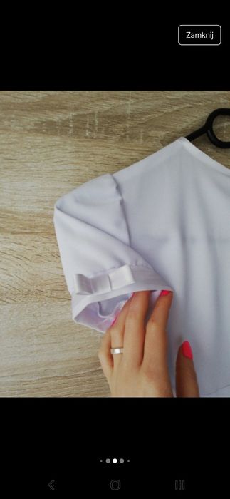 Sukienka komunijna + torebka + wianuszek + rękawiczki + sweterek