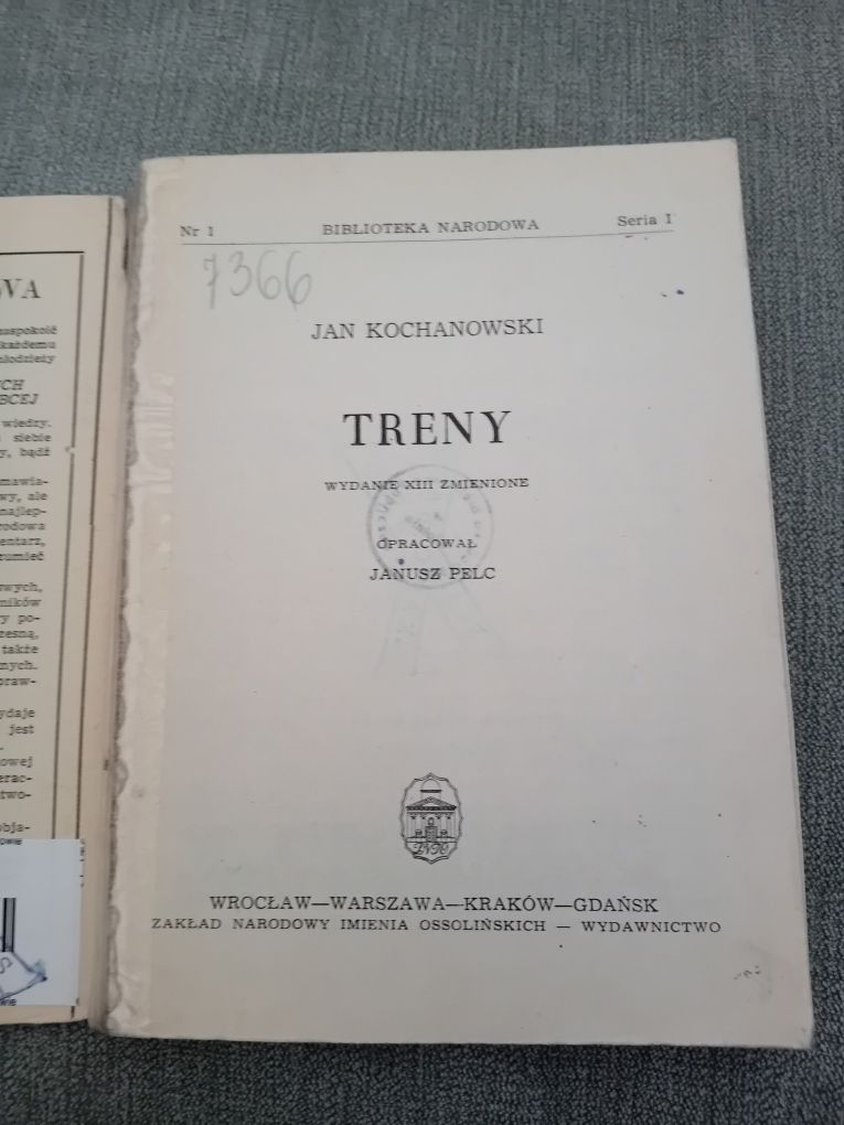 Jan Kochanowski Treny