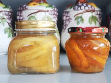 Domowe przetwory- cytryna i mandarynki do herbaty/lemoniady w zalewie