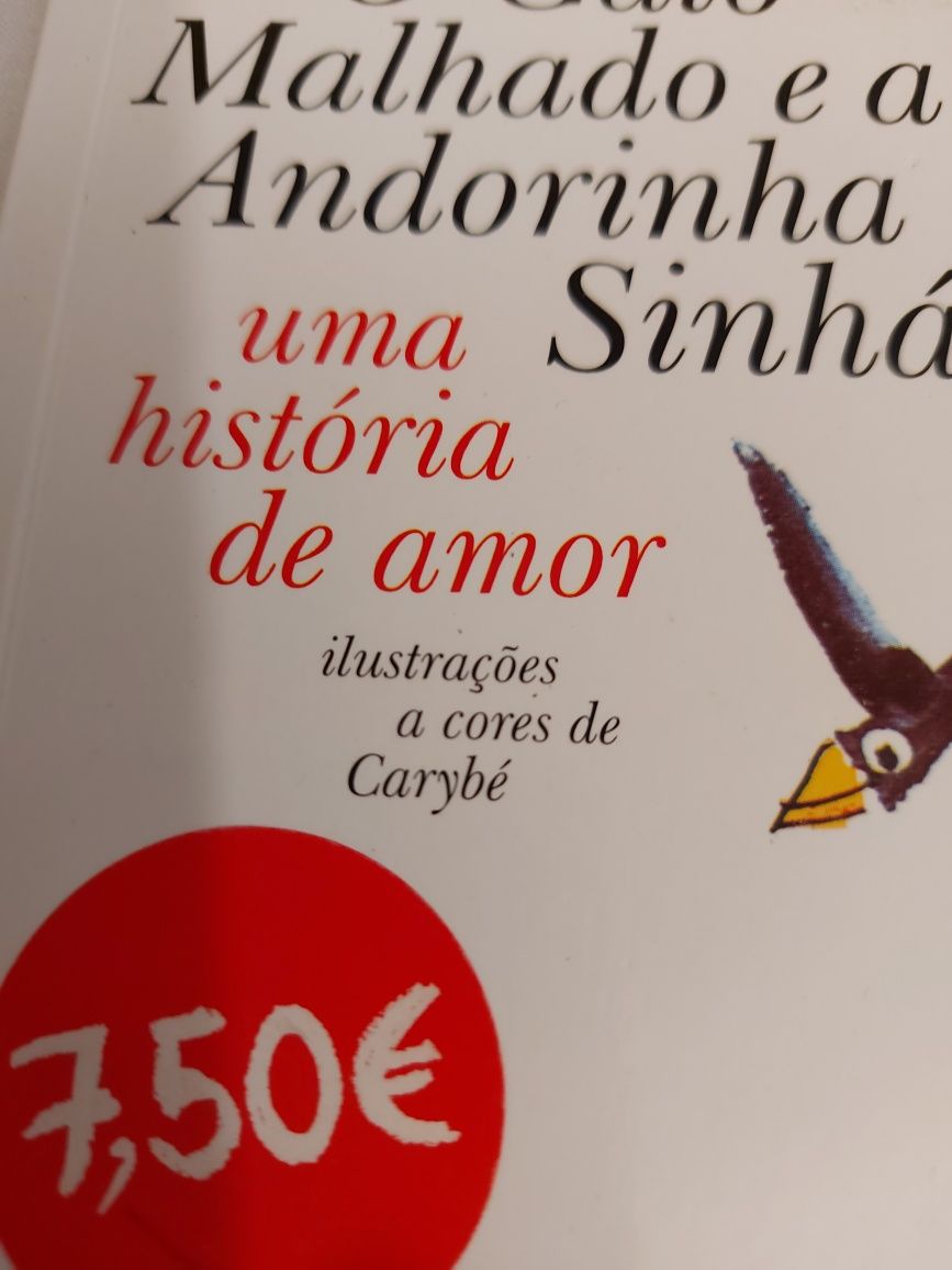 Livro "O Gato Malhado e a Andorinha Sinhá".