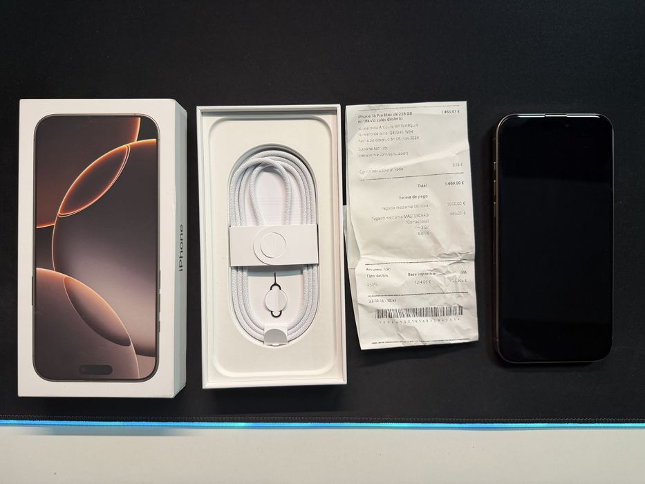 Iphone 16 pro max 256gb gold desert titanium