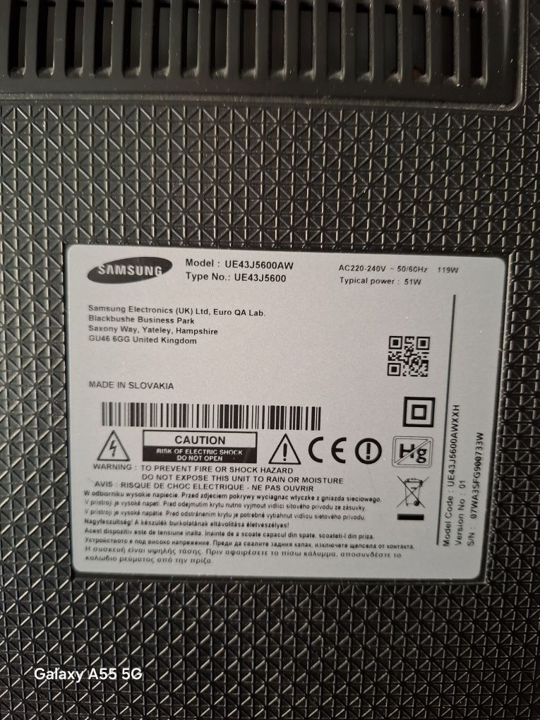 Telewizor smart samsung 43"
