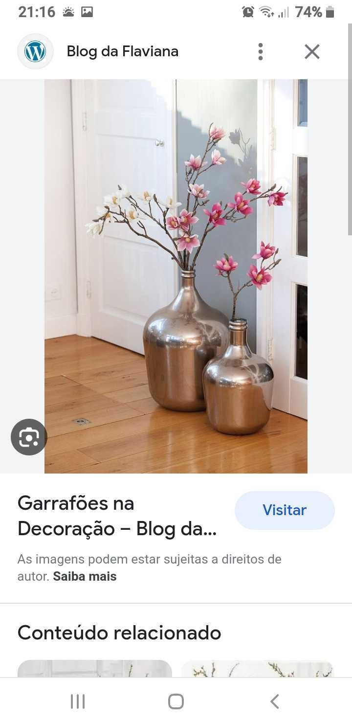 Garrafões de Vidro 5 ltrs